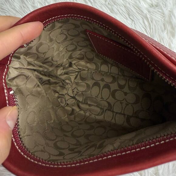 Vintage COACH y2k Red Demi Legacy Mini Duffle bag - Picture 8 of 14